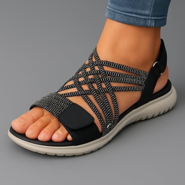 Sanarita - Lightweight Orthopedic Sandals Black