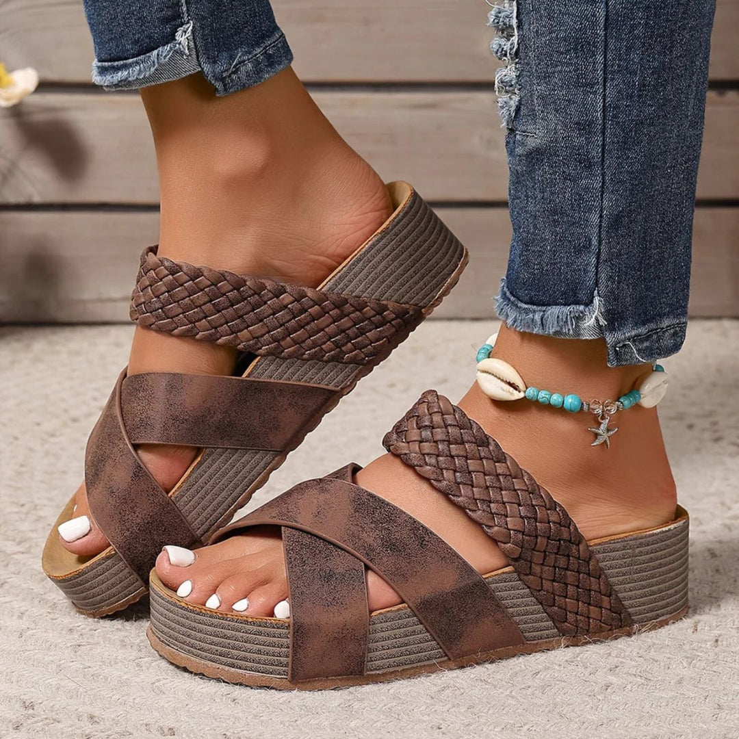 Abigail™ – Leather Strap Sandals