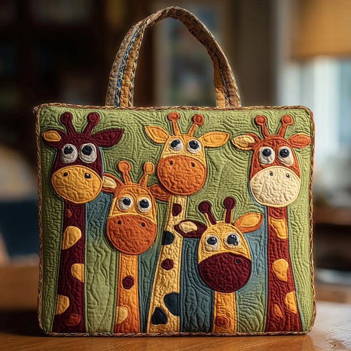 The Happy Giraffe Quilted Tote Bag