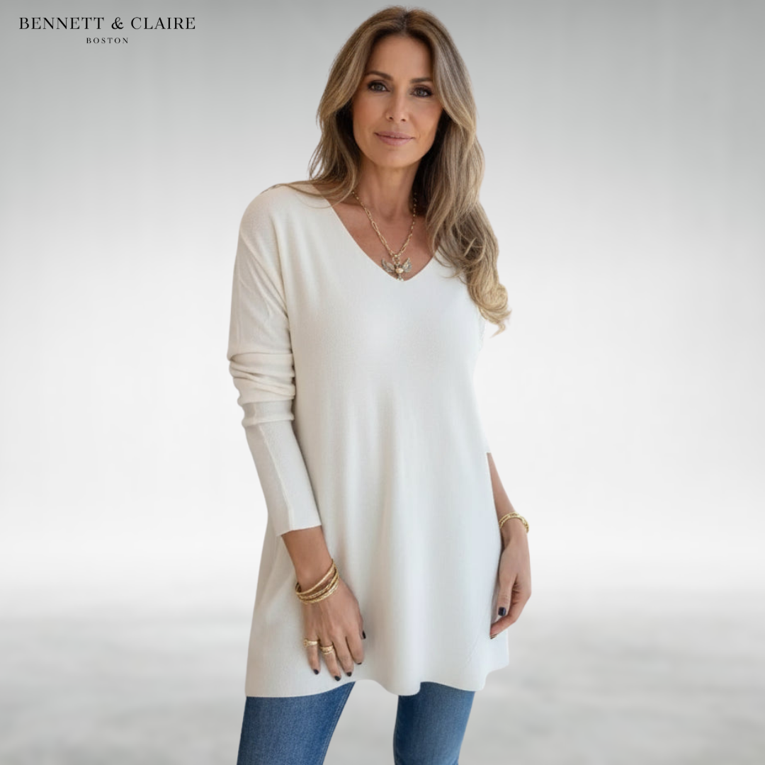 Lydia™ Elegant V-Neck Sweater