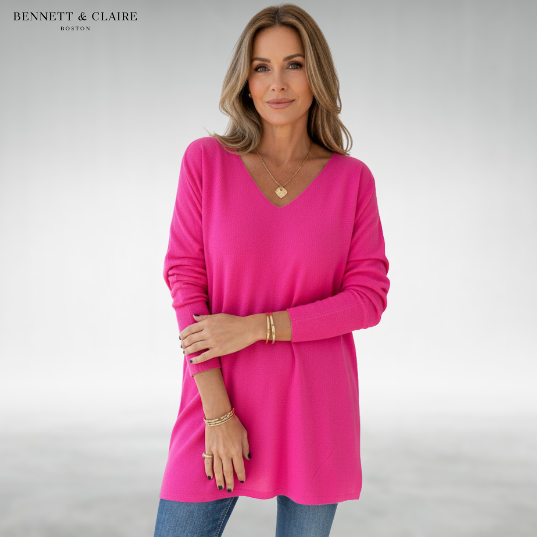 Lydia™ Elegant V-Neck Sweater