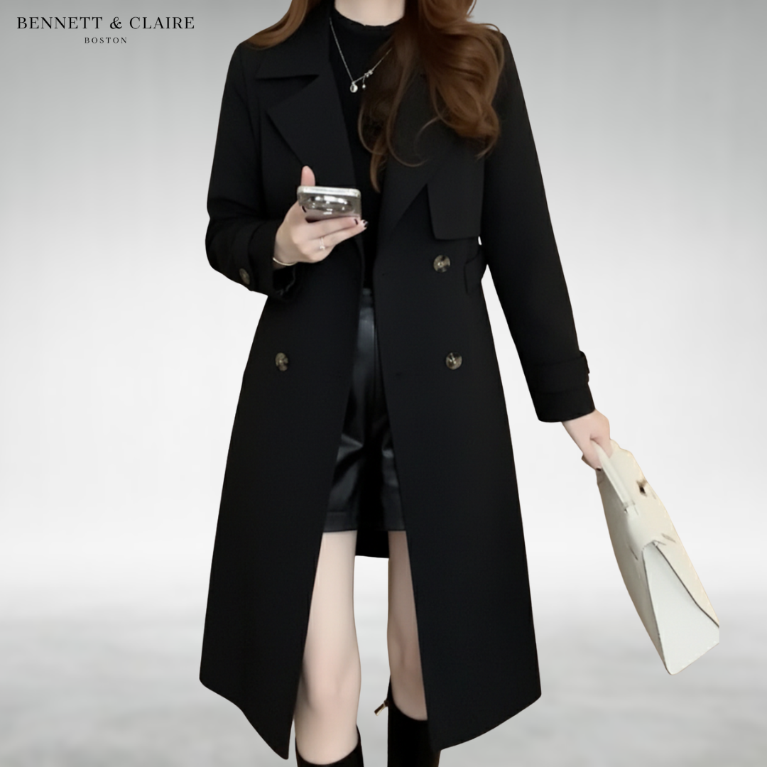 Charlotte™ Elegant Long Trench Coat