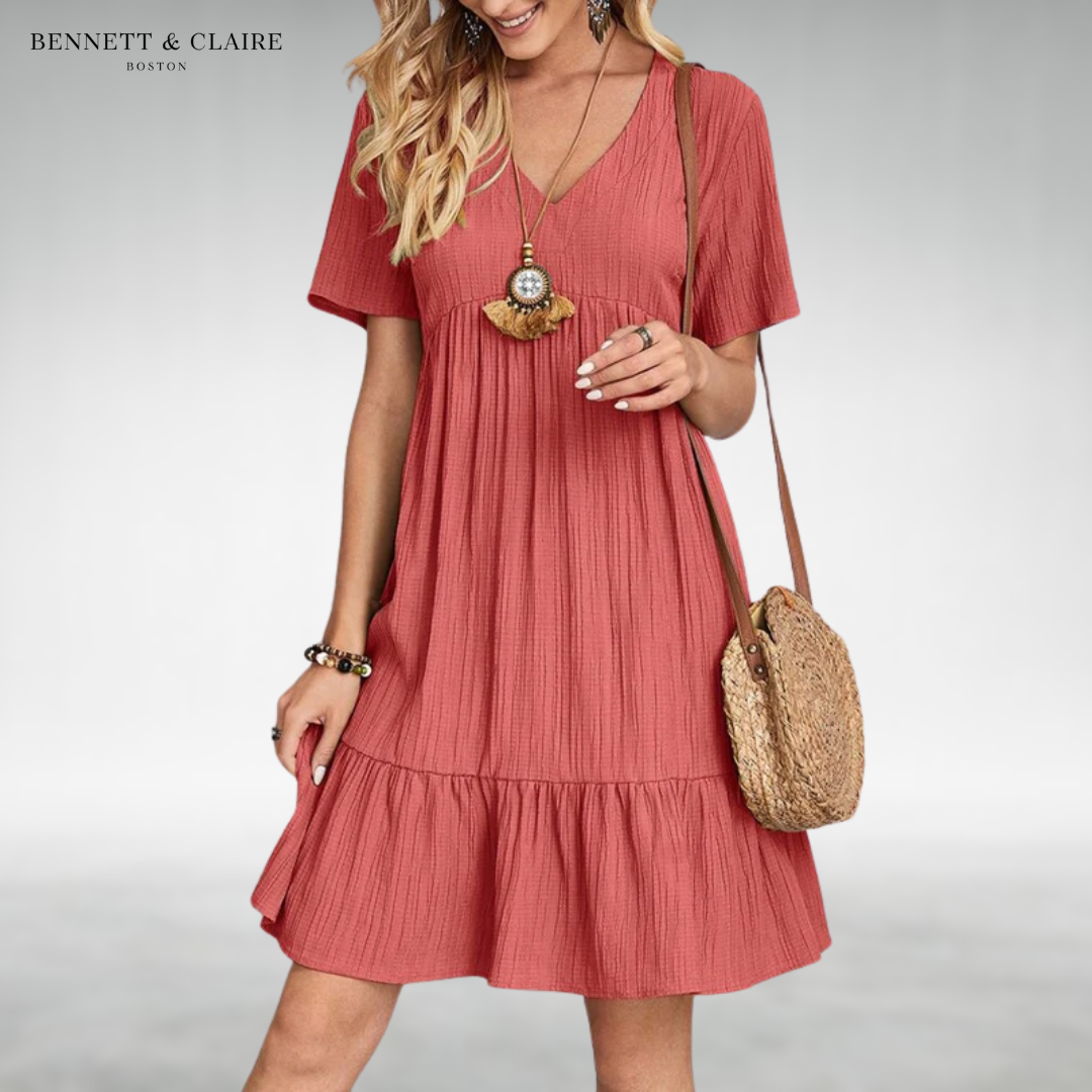Isabella™ Flowy Dress with V-Neckline