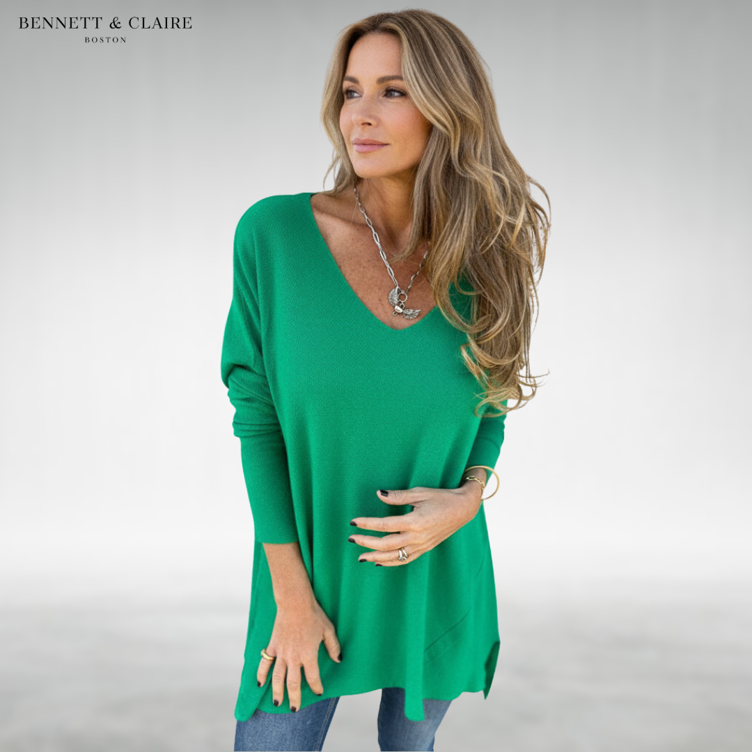 Lydia™ Elegant V-Neck Sweater