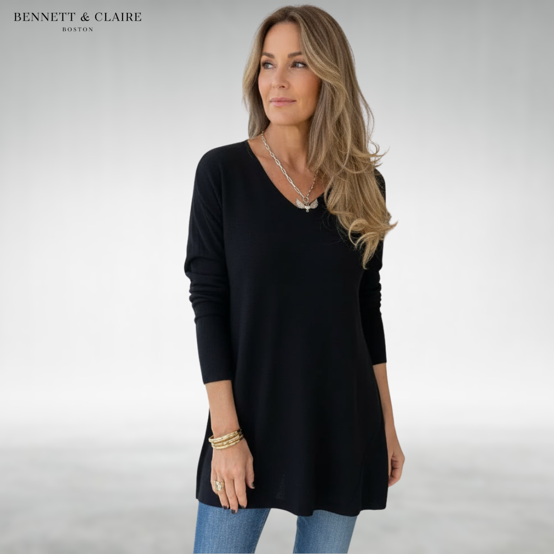 Lydia™ Elegant V-Neck Sweater