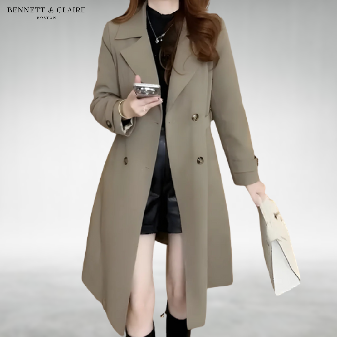 Charlotte™ Elegant Long Trench Coat