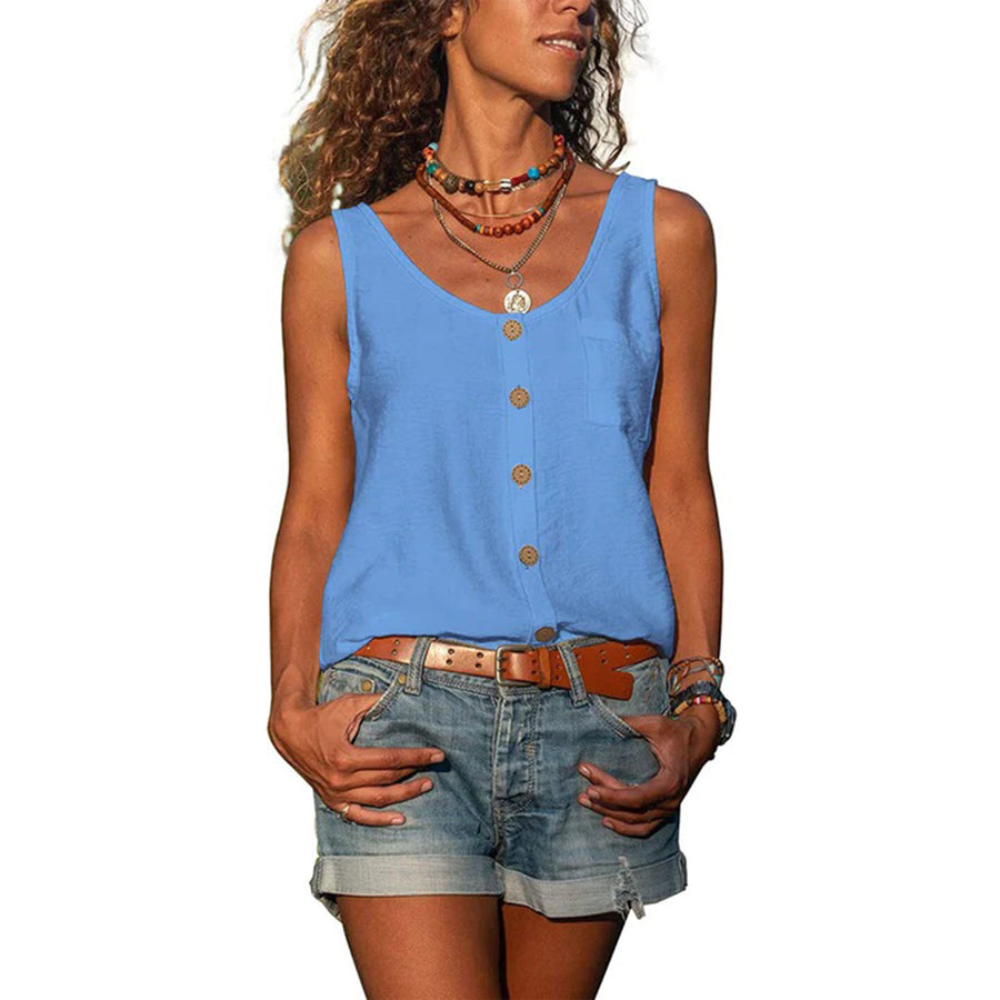 Gwen™ | Casual Sleeveless Top with Loose Fit