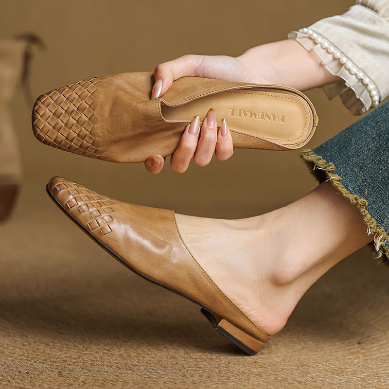 Helma faux Leather Mules