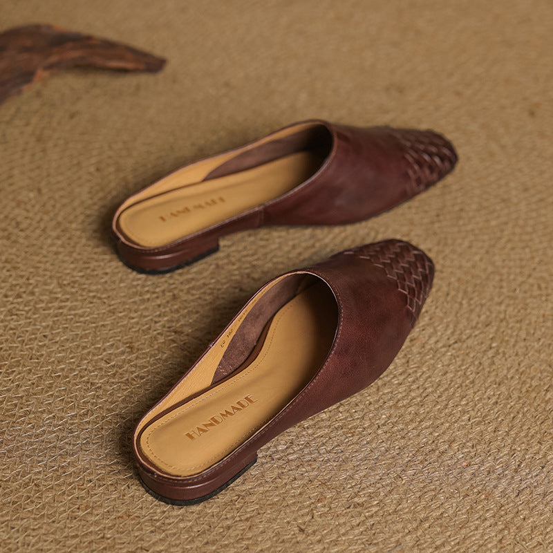 Helma faux Leather Mules