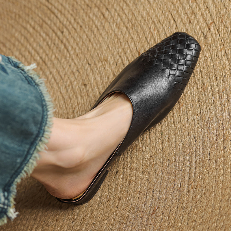 Helma faux Leather Mules