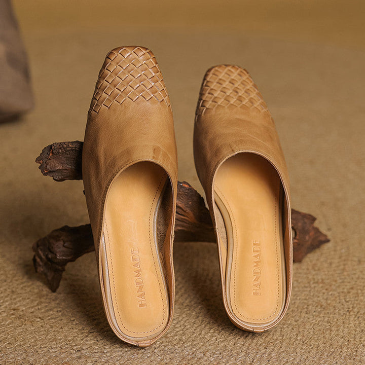 Helma faux Leather Mules