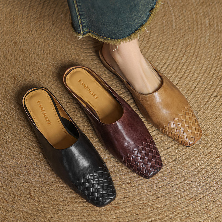 Helma faux Leather Mules