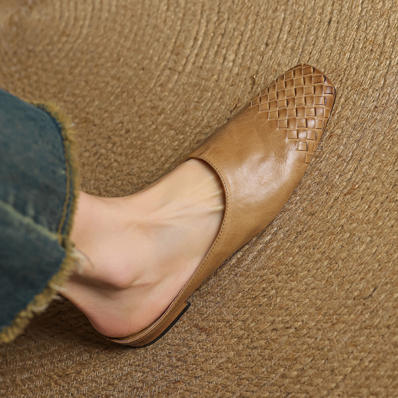 Helma faux Leather Mules