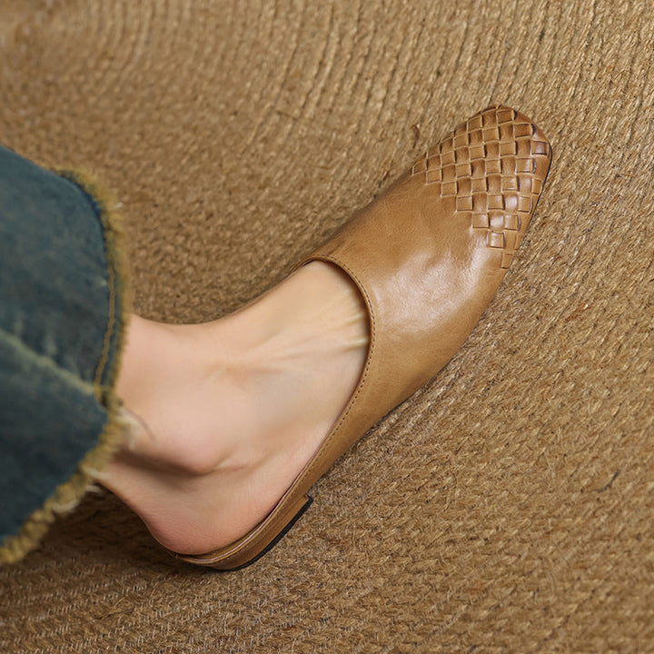 Helma faux Leather Mules