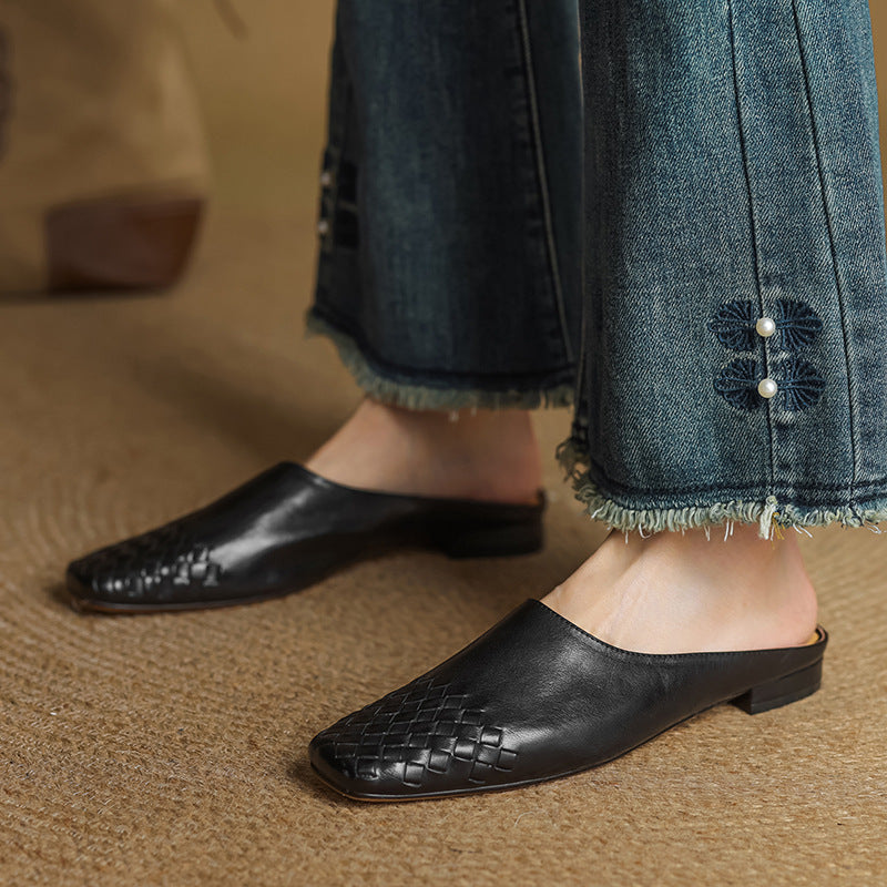 Helma faux Leather Mules