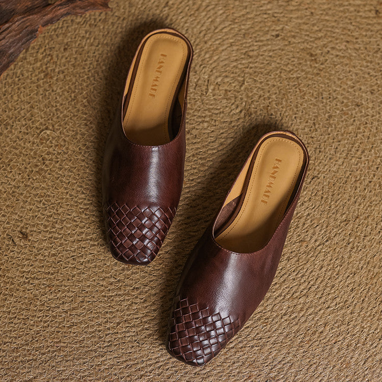 Helma faux Leather Mules