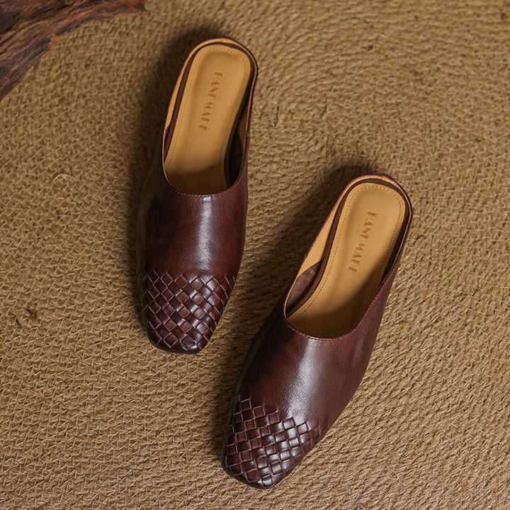 Helma faux Leather Mules