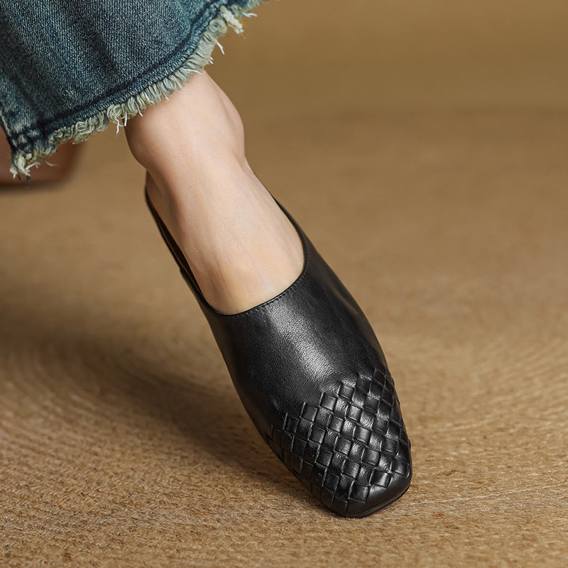 Helma faux Leather Mules