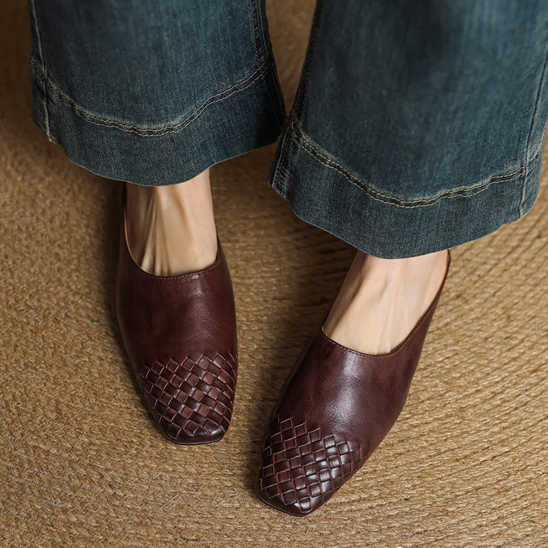 Helma faux Leather Mules