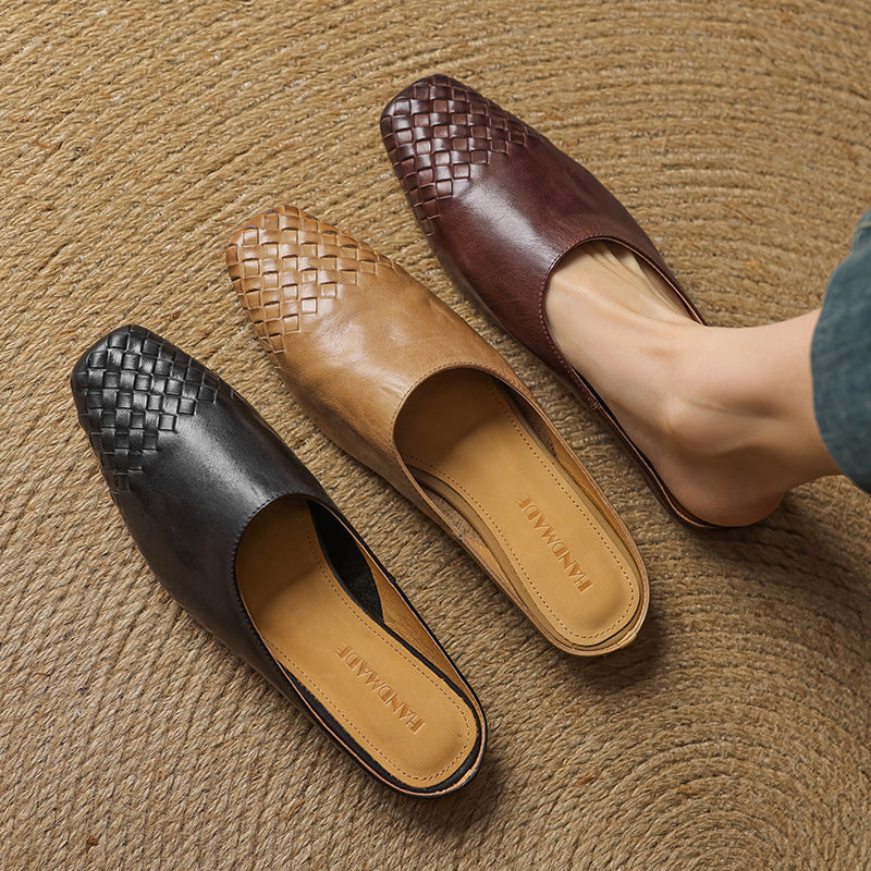 Helma faux Leather Mules