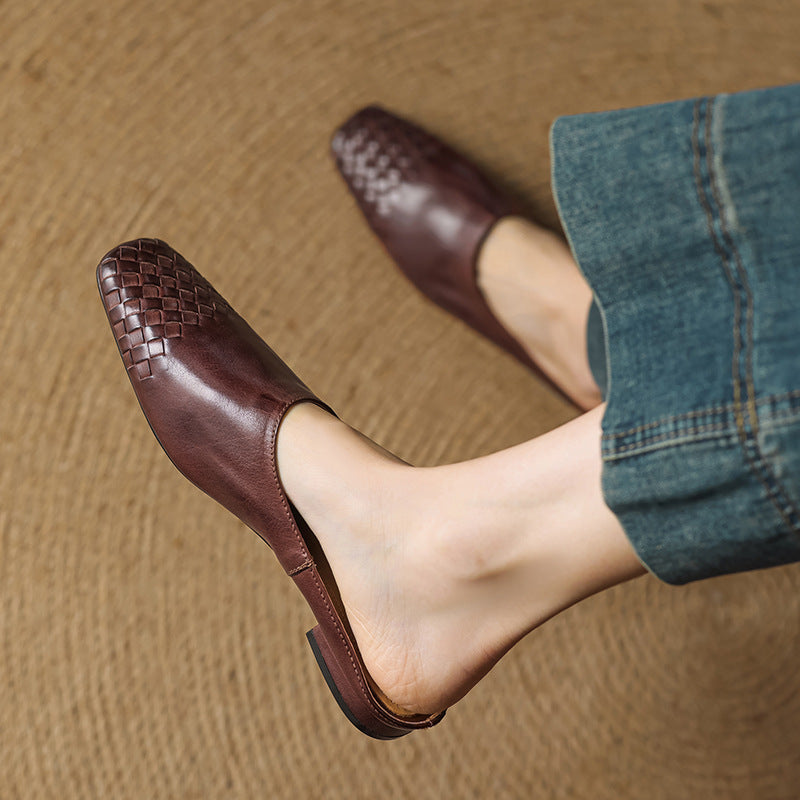 Helma faux Leather Mules