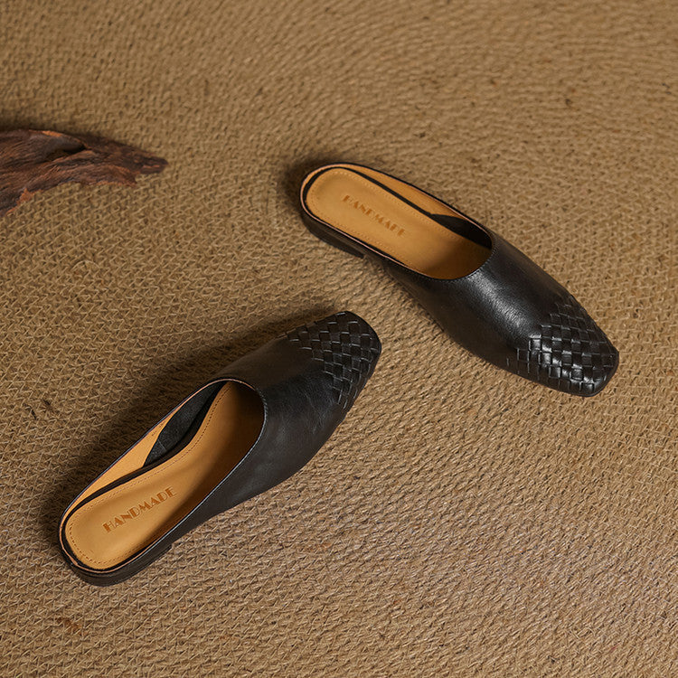 Helma faux Leather Mules