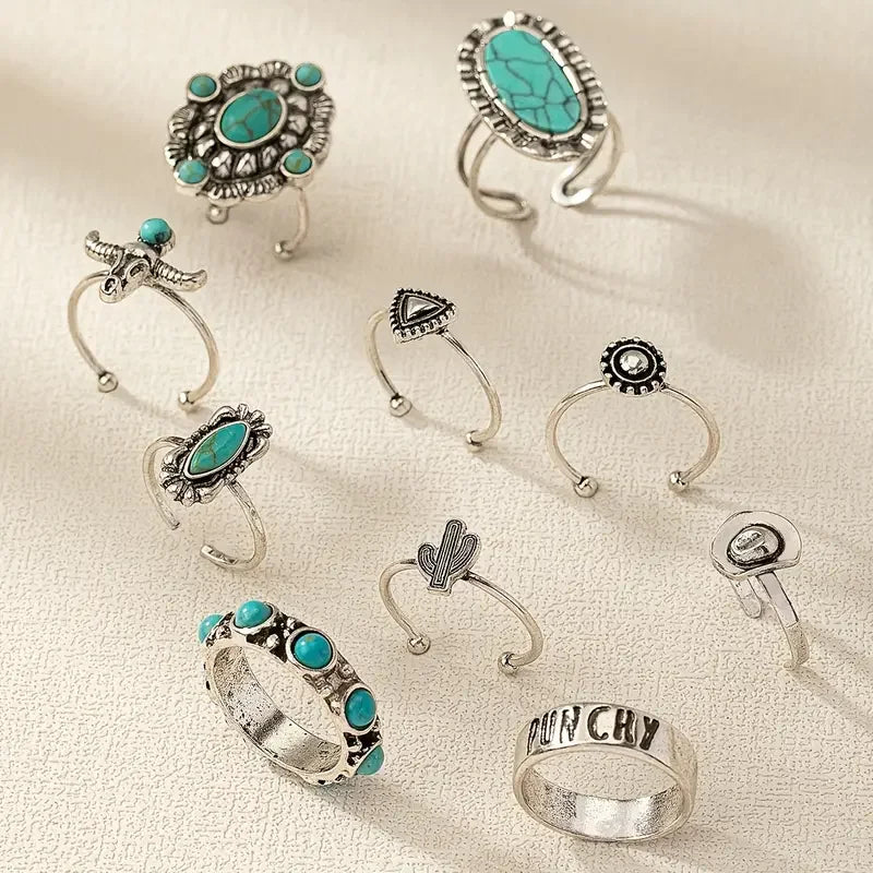 Dakota | 10-Piece Western Ring Set