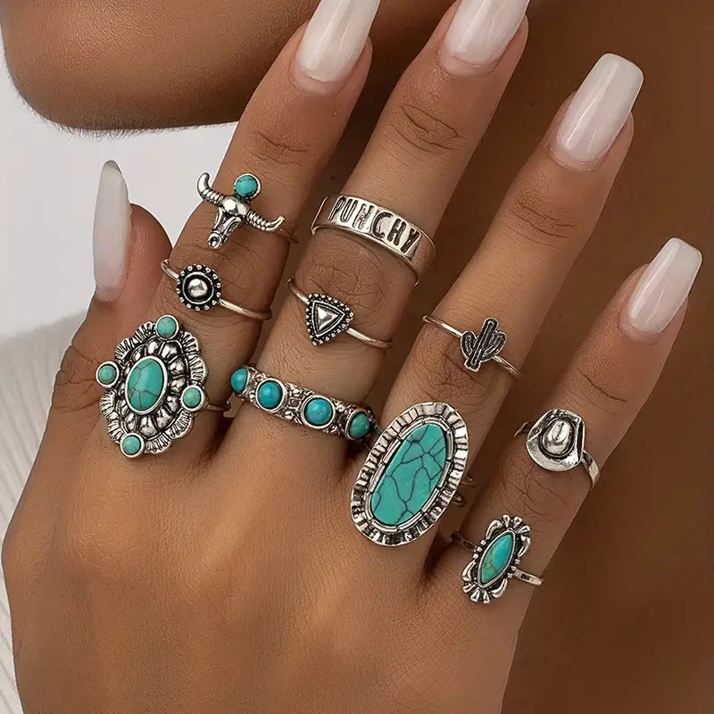 Dakota | 10-Piece Western Ring Set