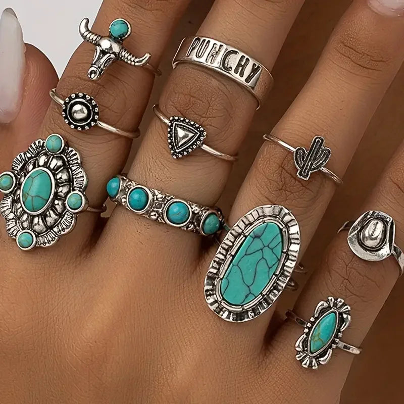 Dakota | 10-Piece Western Ring Set