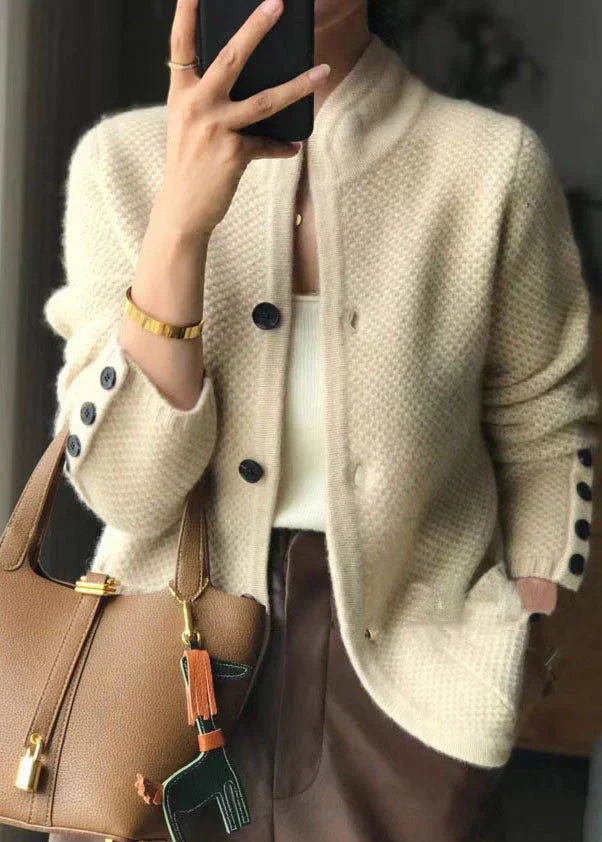 Arletta - Timeless Button-Front Cardigan Jacket