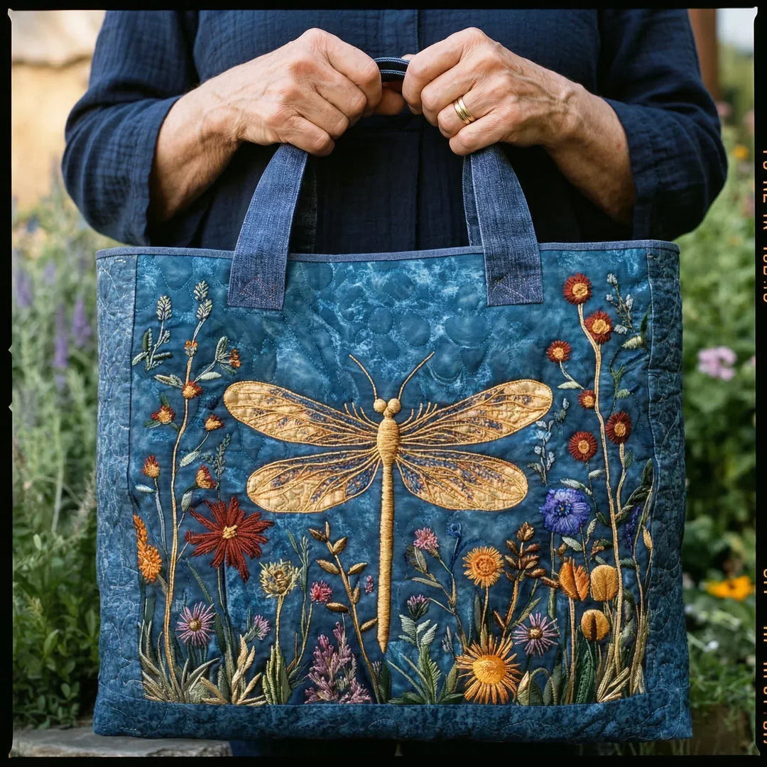 Golden Isle Quilted Tote Bag
