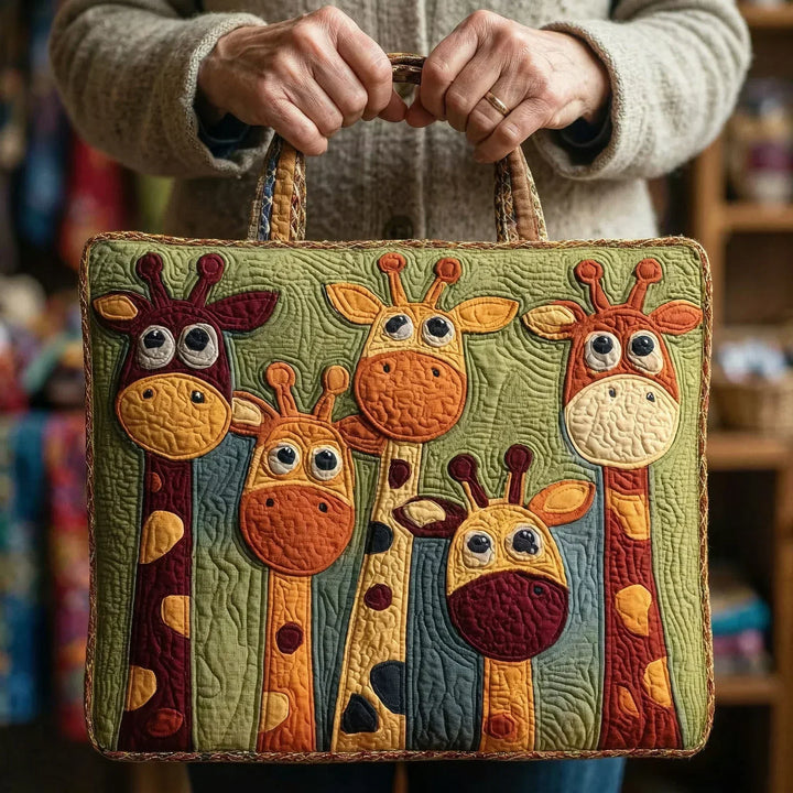 The Happy Giraffe Quilted Tote Bag