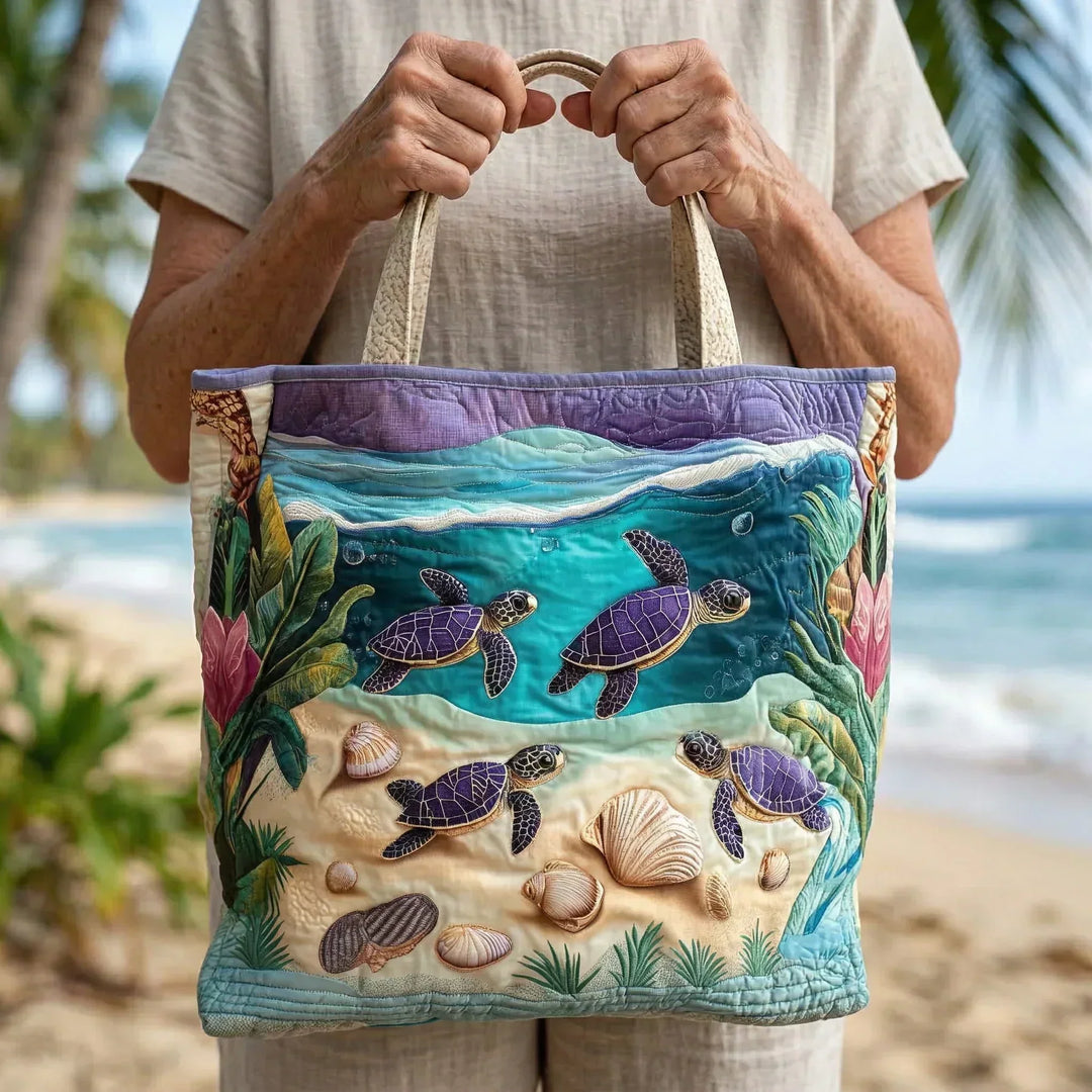 Spirit of the Lagoon Quilted Tote Bag