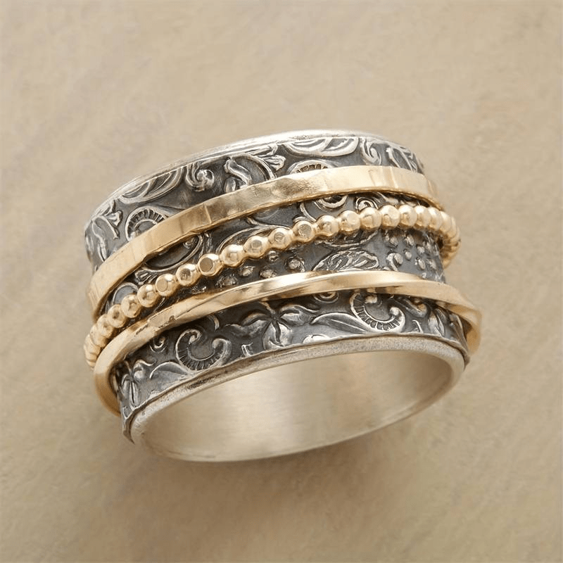 Aurelian | Vintage Gold & Silver - colored Antique Ring