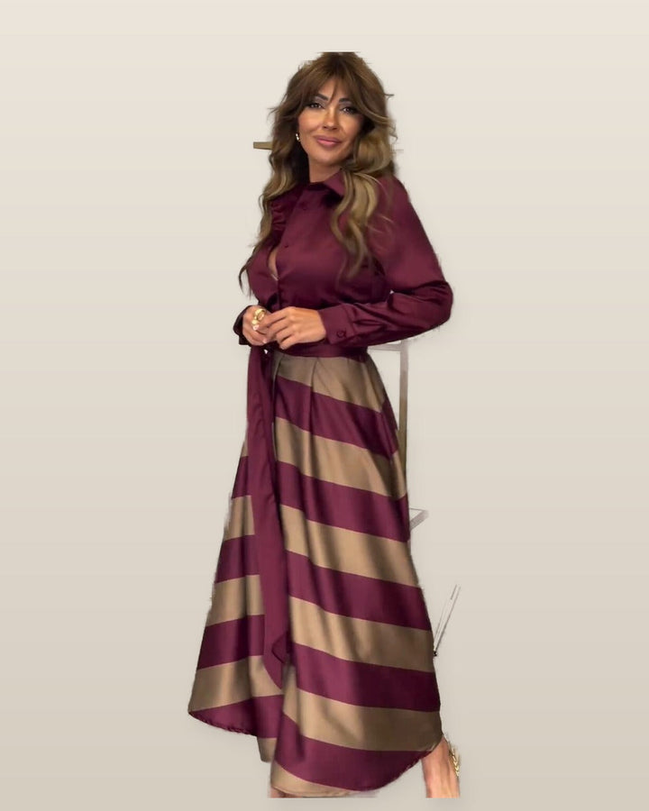 Diana | Striped Maxi Dress